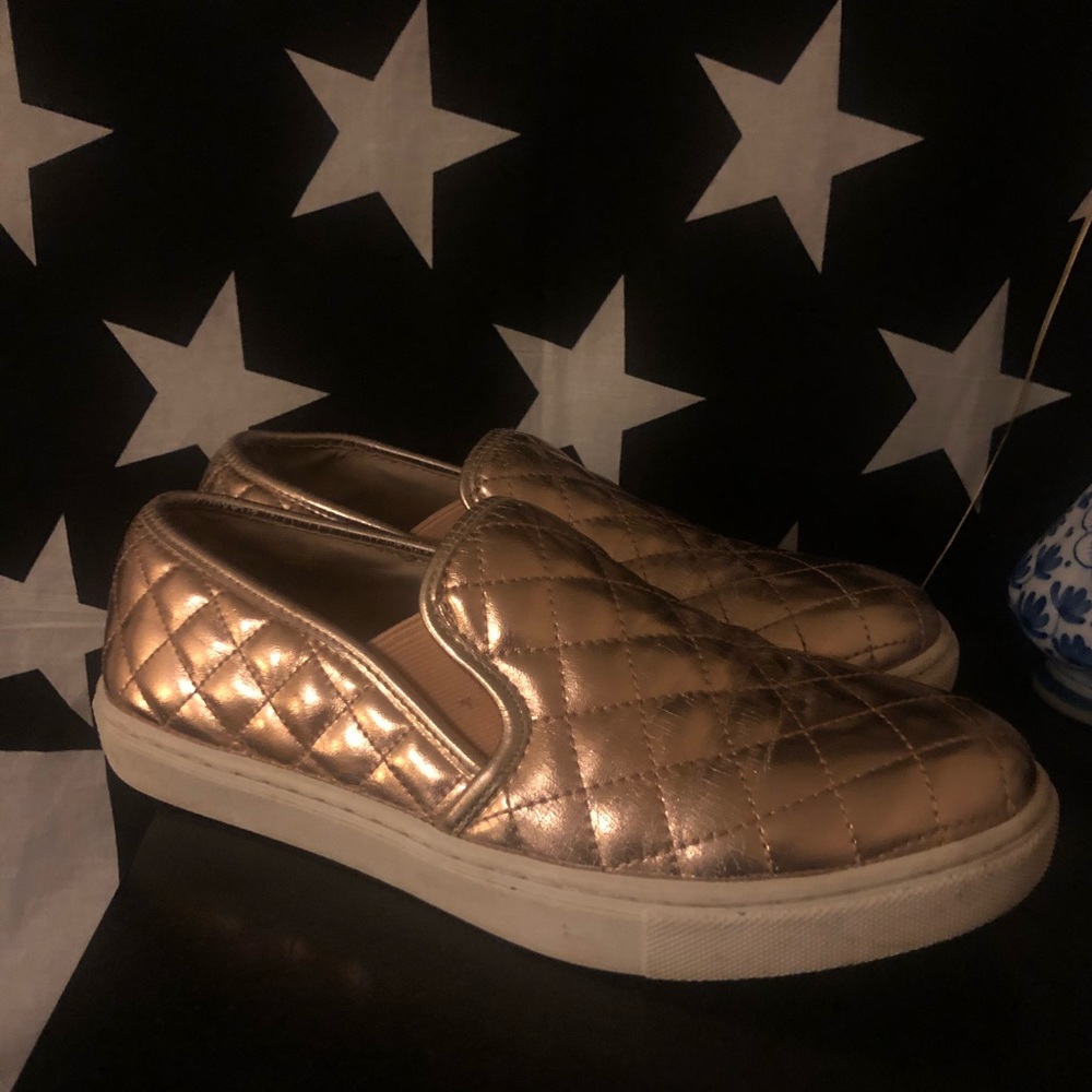 Rose Gold Slip-On Sneakers